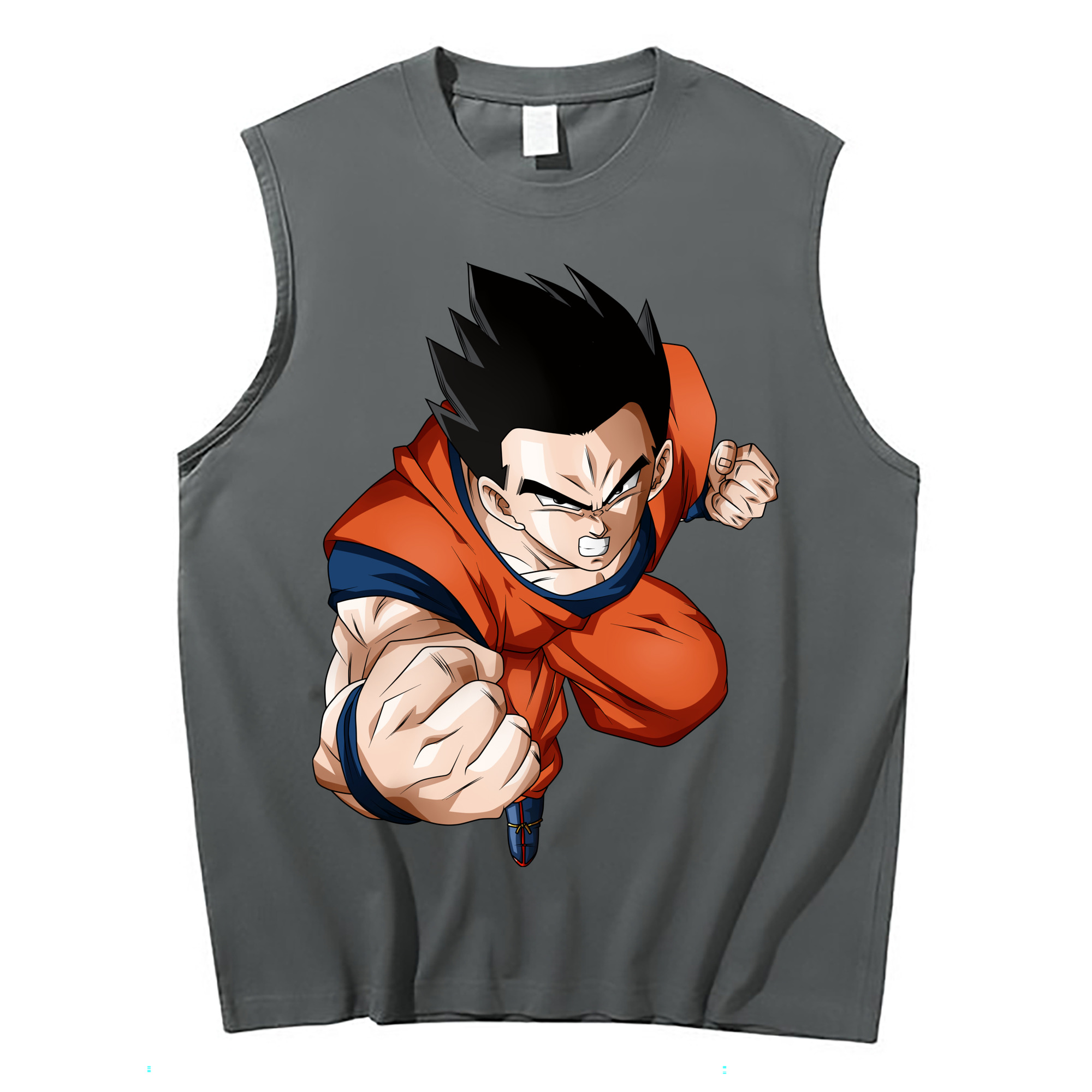（画像用） ドラゴンボール 孫 悟飯（そんごはん）DRAGON BALL Son Gohan コットン100％タンクトップ（フロントプリント）